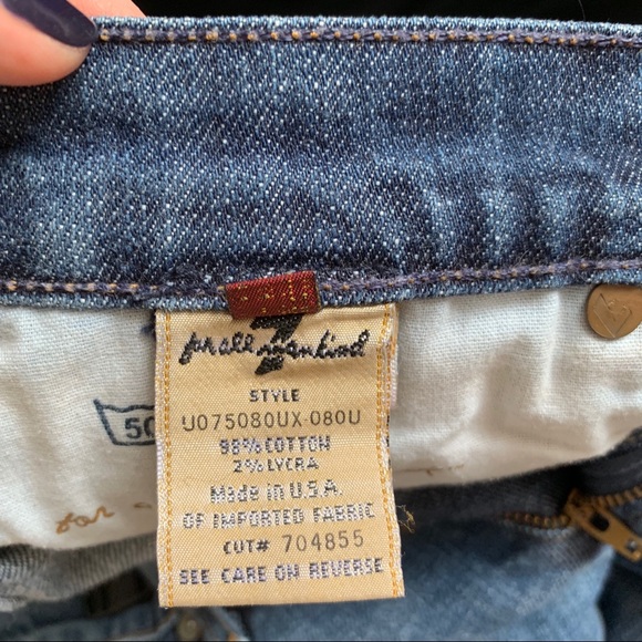 7 For All Mankind crystal logo jeans - Picture 5 of 5